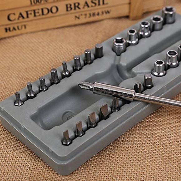 Heavy Duty Multipurpose Steel Alloy 28 Pieces Screwdriver Bit Set
