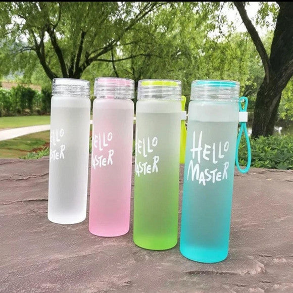 Hello Master Glass Water Bottle 450 ML