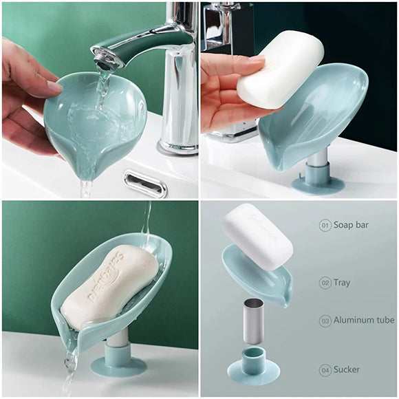 Pack of 4 Hydraulic Soap Dish