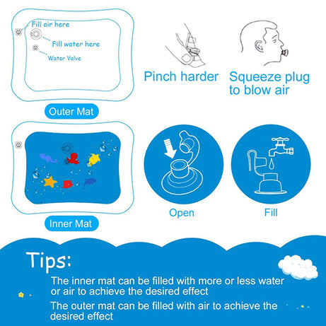 Inflatable Baby Water Game Play Mat