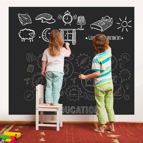 Large Black Board Sticker Large Chalkboard Wallpaper