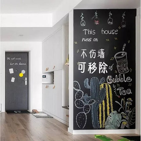 Large Black Board Sticker Large Chalkboard Wallpaper