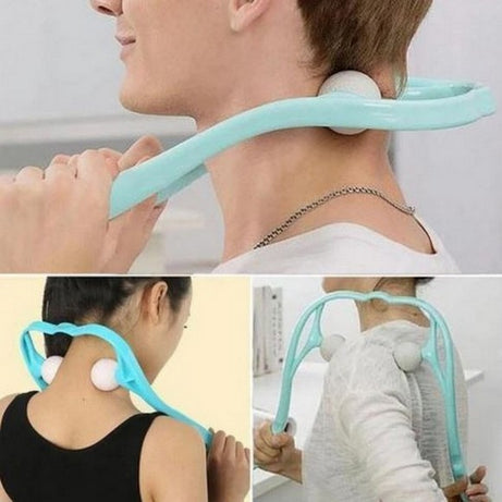 Manual Neck Massager Roller For Shoulder