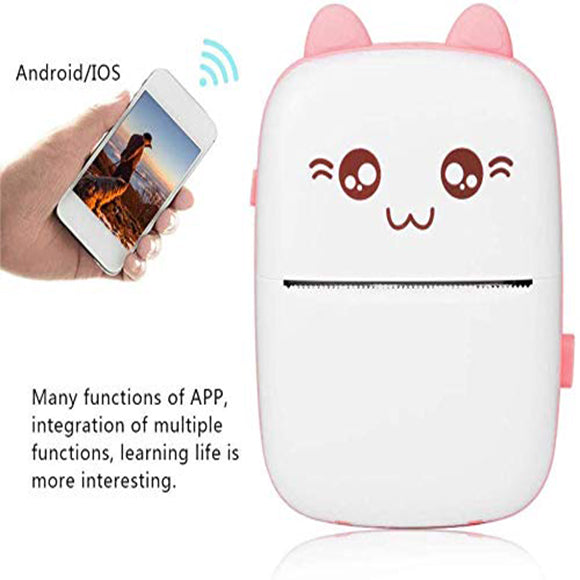 Mini Portable Pocket Thermal Printer Wireless Bluetooth Printer Printing Machine 57mm