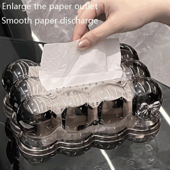 Modern Acrylic Bubble Tissue Napkin Holder