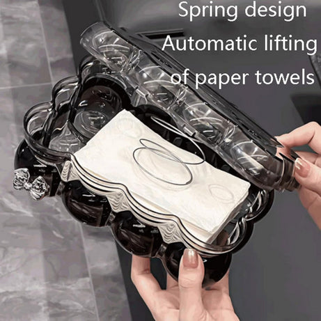 Modern Acrylic Bubble Tissue Napkin Holder