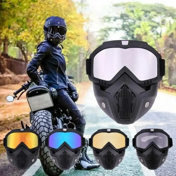 Motorcycle Helmet Mask, Windproof Motorcycle Riding Goggles