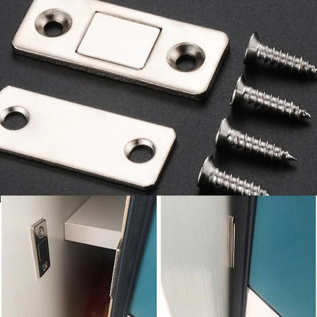 Pack of 3 Hidden Door Closer Magnetic
