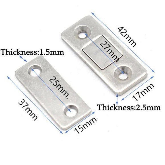 Pack of 3 Hidden Door Closer Magnetic