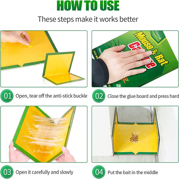 (Pack of 5) Mouse And Rat Glue Trap Board