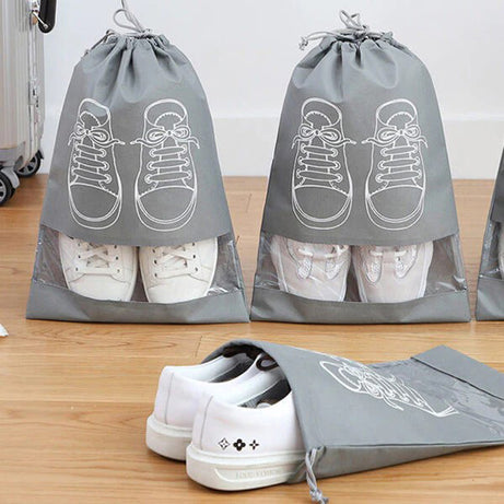 Pack of 5 Portable Travel Shoe Bag