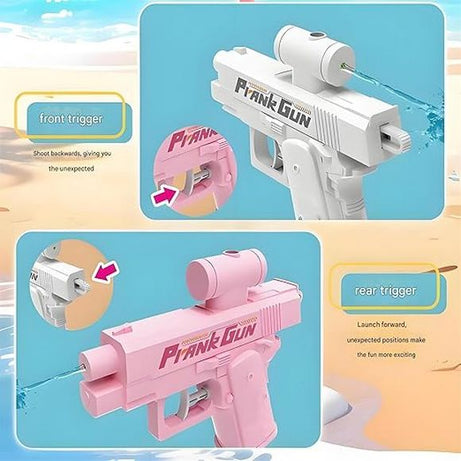 Prank Two-Way Water Gun, Water Gun Prank Can Spray from Front and Back