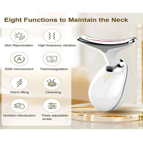 Rechargeable LED Facial Massager for Face & Neck