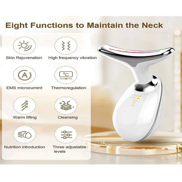 Rechargeable LED Facial Massager for Face & Neck