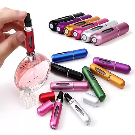 Pack of 5 Refillable Perfume Atomizer