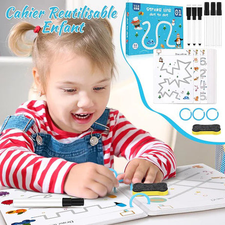 Reuseable Activity Book 64 Pcs