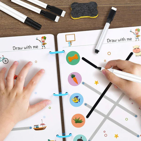 Reuseable Activity Book 64 Pcs