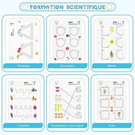 Reuseable Activity Book 64 Pcs