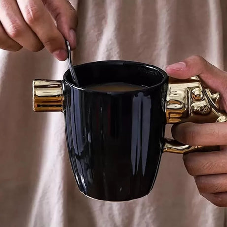 Revolver Gun Mug Ceramic