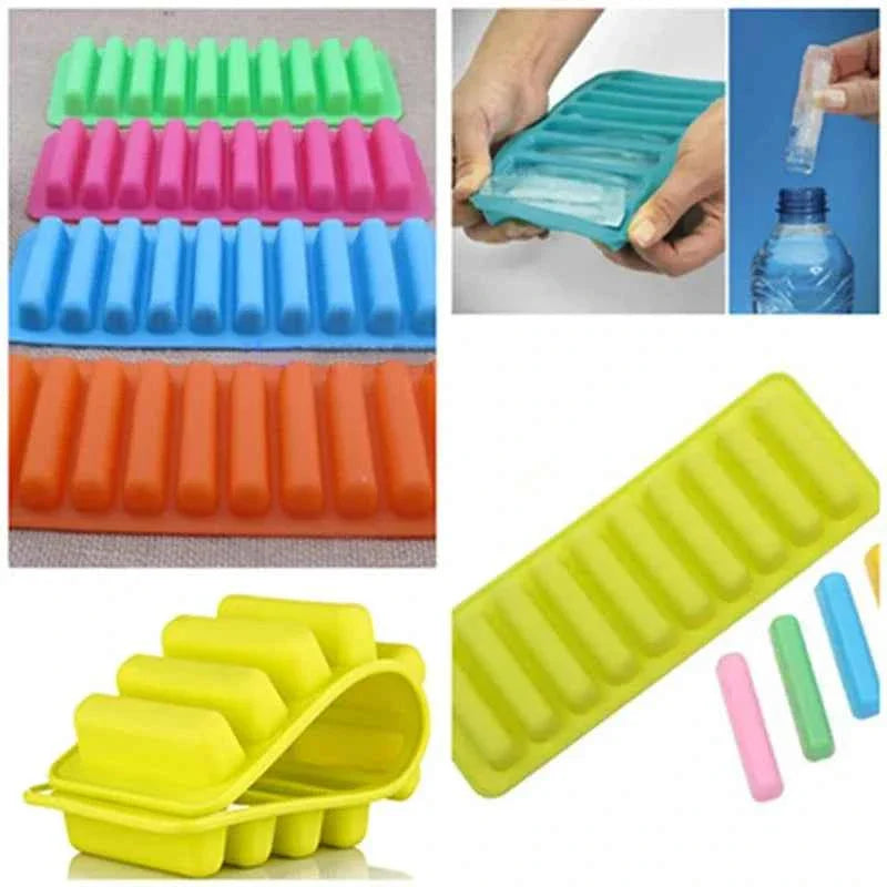 Silicone Ice Cube Tray for Perfectly Shaped Ice Cubes