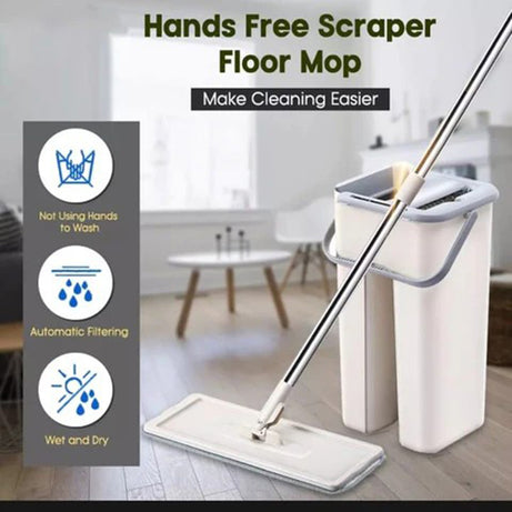 Scratch Flat Mop Self Wash and Squeeze