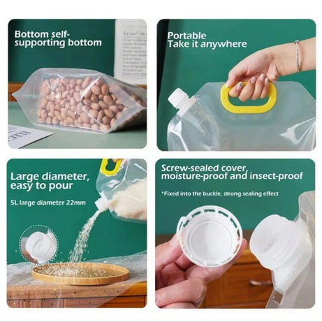 Sealed Cereal Storage Bags 5L