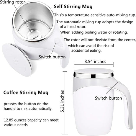 Self Stirring Mixing Mug