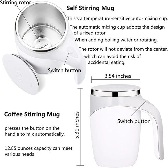 Self Stirring Mixing Mug
