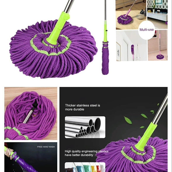 Self Wringing Twist Mop, Microfiber Squeeze Mop