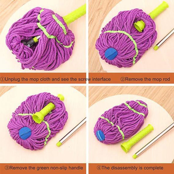 Self Wringing Twist Mop, Microfiber Squeeze Mop