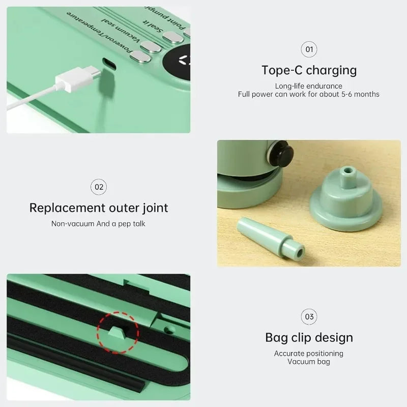 3-in-1 Mini Automatic Vacuum Sealing Machine