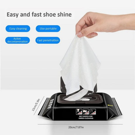 Shoe Shine Wipes Pack Of 80Pcs