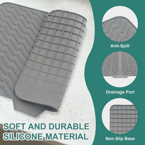 Silicone Dish Drying Mat for Kitchen Counter
