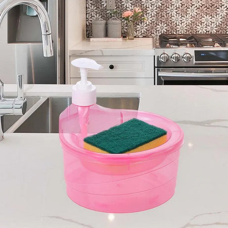 Sink Soap Pump & Scrub Organizer