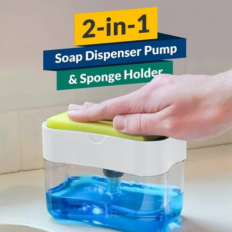 Soap Pump Dispenser And Sponge Holder