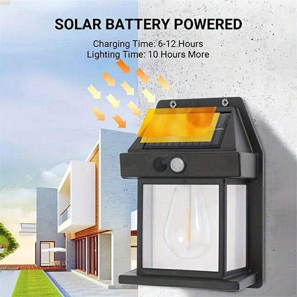 Solar Outdoor Wall Light With Motion Sensor