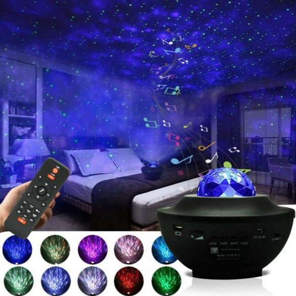 Star Galaxy Projector With Speaker (Remote Control)