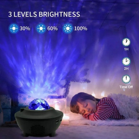 Star Galaxy Projector With Speaker (Remote Control)