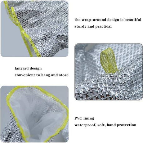 Steel Wire Dish Cleaning Gloves (Pair)