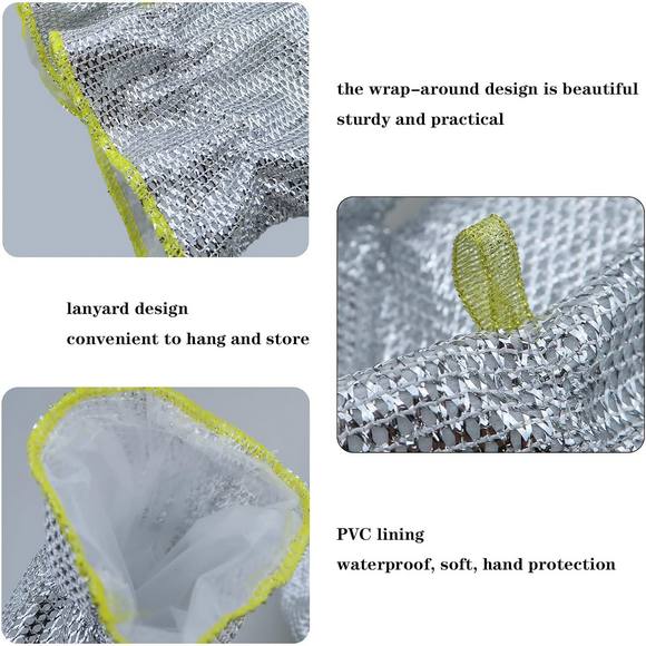 Steel Wire Dish Cleaning Gloves (Pair)