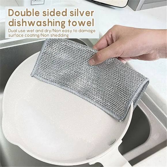 Steel Wire Dishwashing Cloth (Pack of 20)