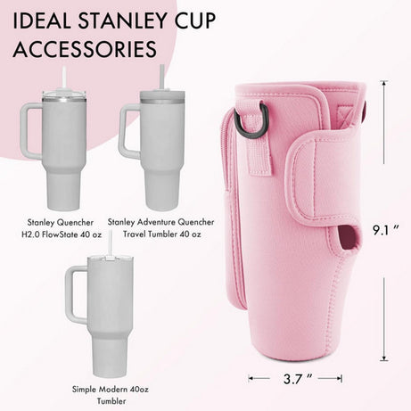 Tumbler Carrier Bag With Mobile Phone Pocket