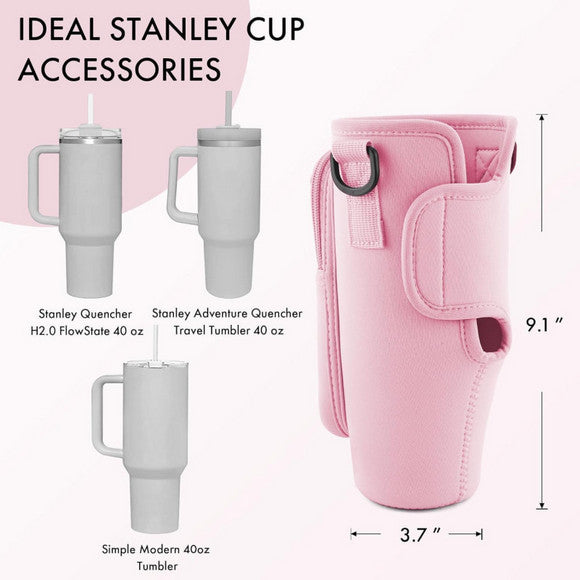 Tumbler Carrier Bag With Mobile Phone Pocket