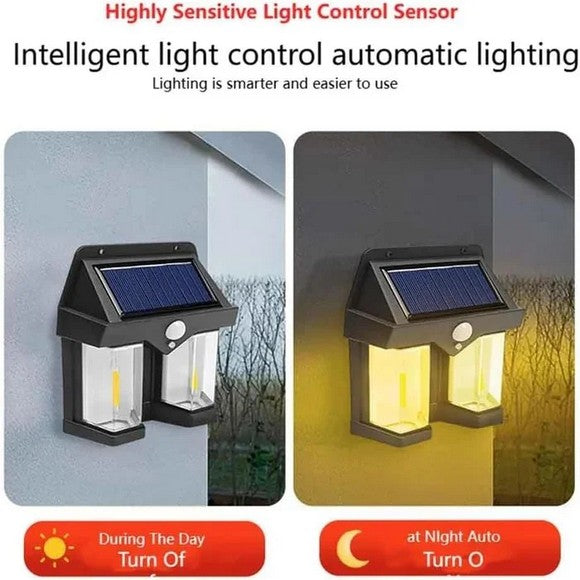Twin Solar Wall Lamp Outdoor