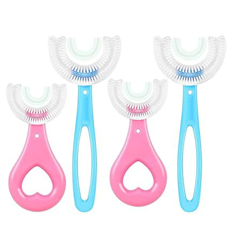Pack of 2 U Shaped Toothbrush for Children