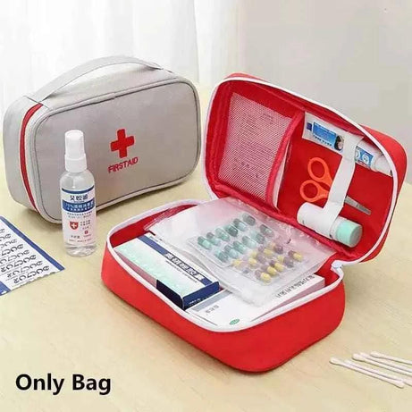 Portable First Aid Bag for Emergency Medicine Storage