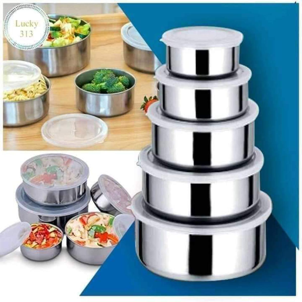 5 Piece Reusable Lunch Containers
