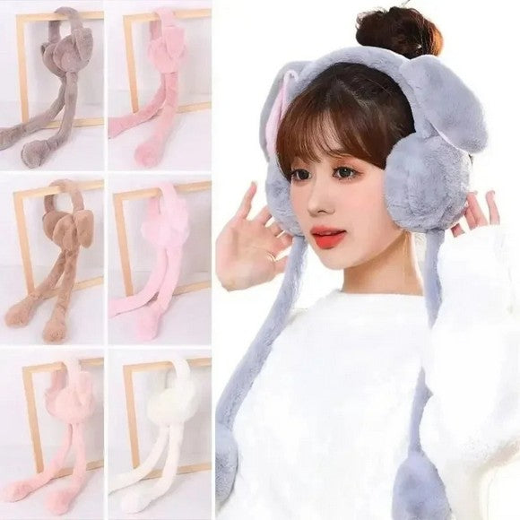 Winter Plush Bunny Earmuffs