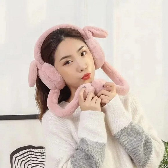 Winter Plush Bunny Earmuffs