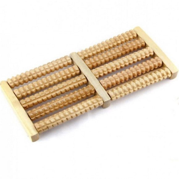 Wooden Roller Foot Massager